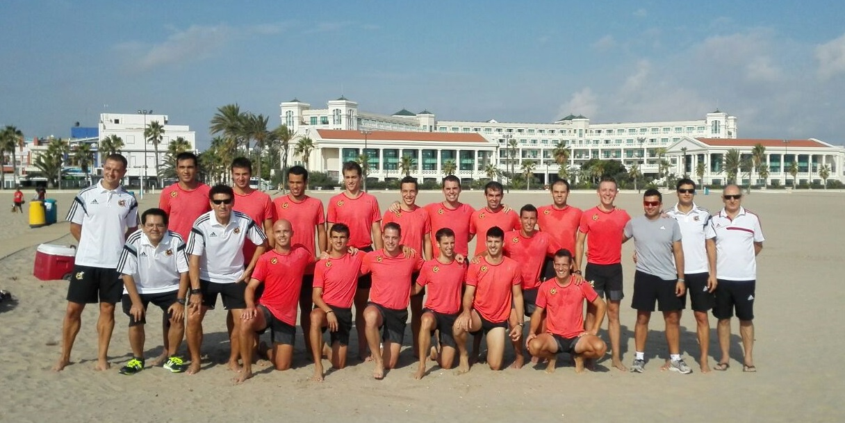 Futbol Playa Valencia 2015 después de las pruebas físicas