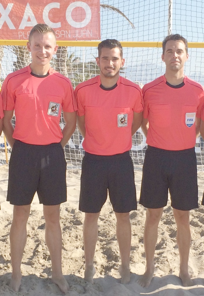 Árbitros valencianos en los torneos de fútbol playa